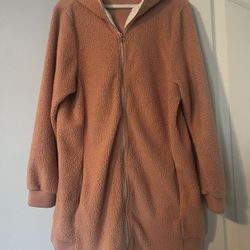 Long, Soft, Pink Jacket