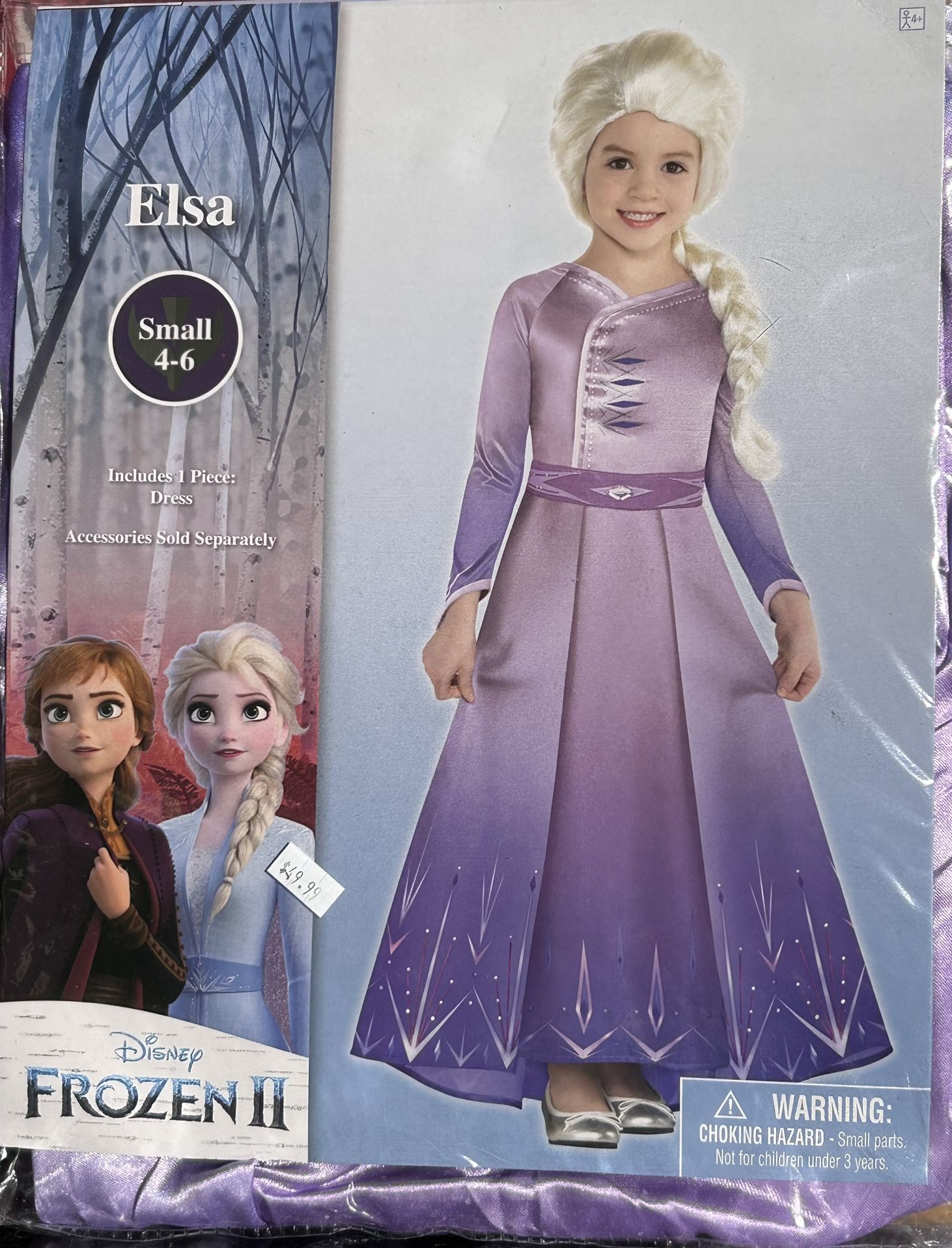 NEW girls Small (4-6) ELSA costume (dress)