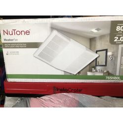 NUTONE CEILING FAN BATHROOM EXHAUST FAN WITH LIGHT AND HEATER BRAND NEW
