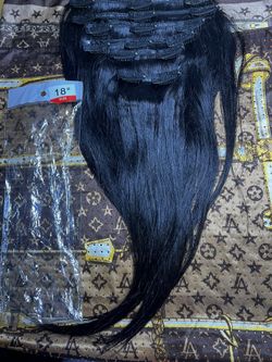 18" Human Hair Clip In Extensions! 🌺✨