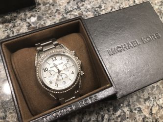 MK silver watch