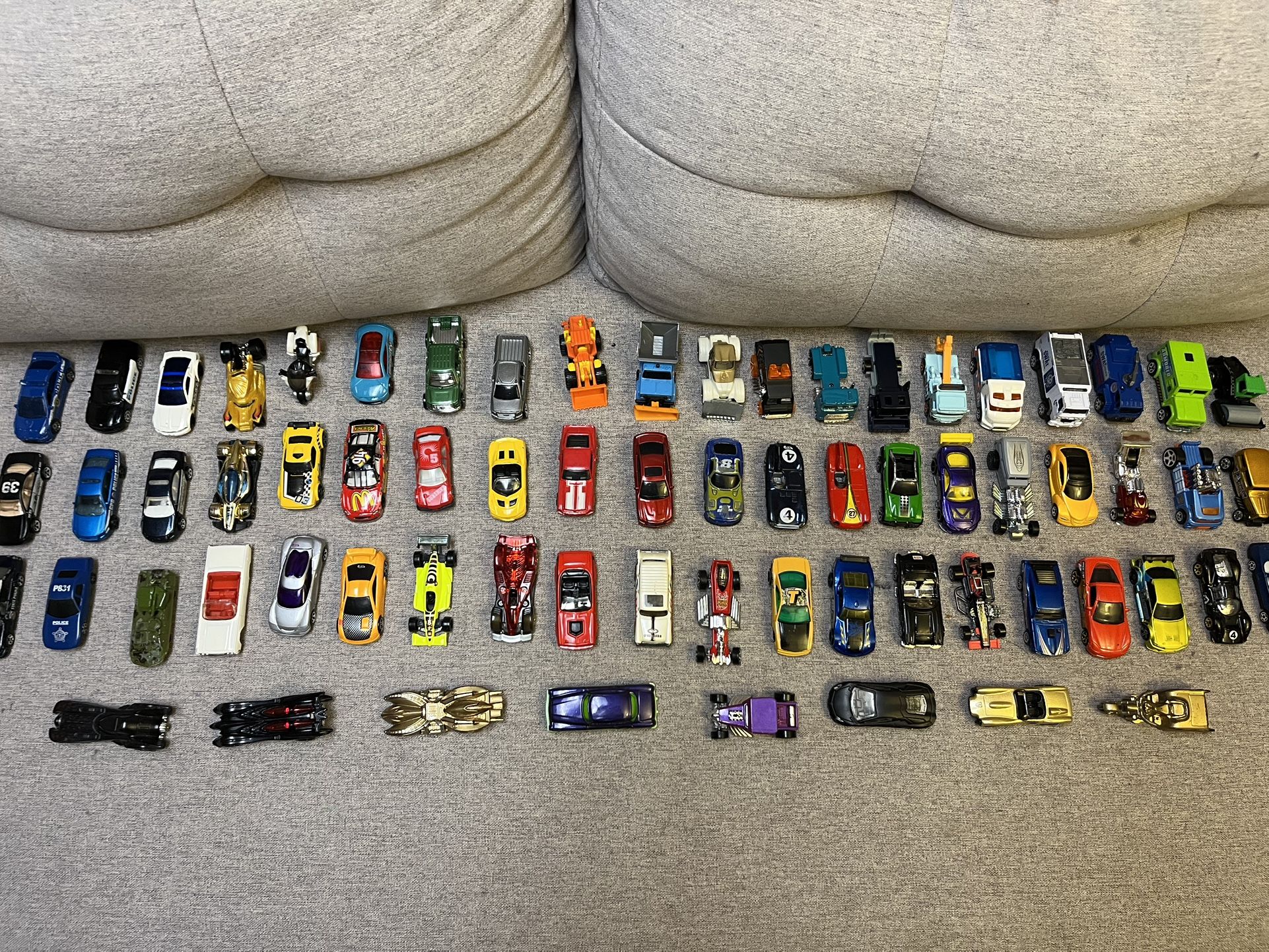 Lot of Collectible Bundle Of 71 Cars some Hot wheels And Matchbox Some Rare.