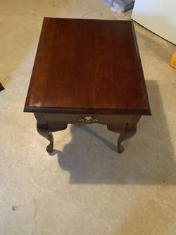 Cherry wood end table