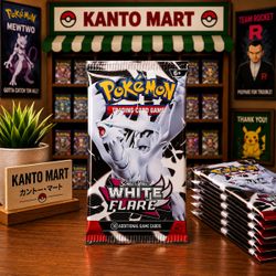 White Flare Booster Pack Pokemon Cards