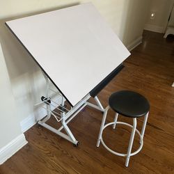 Adjustable Drawing Table For Kids