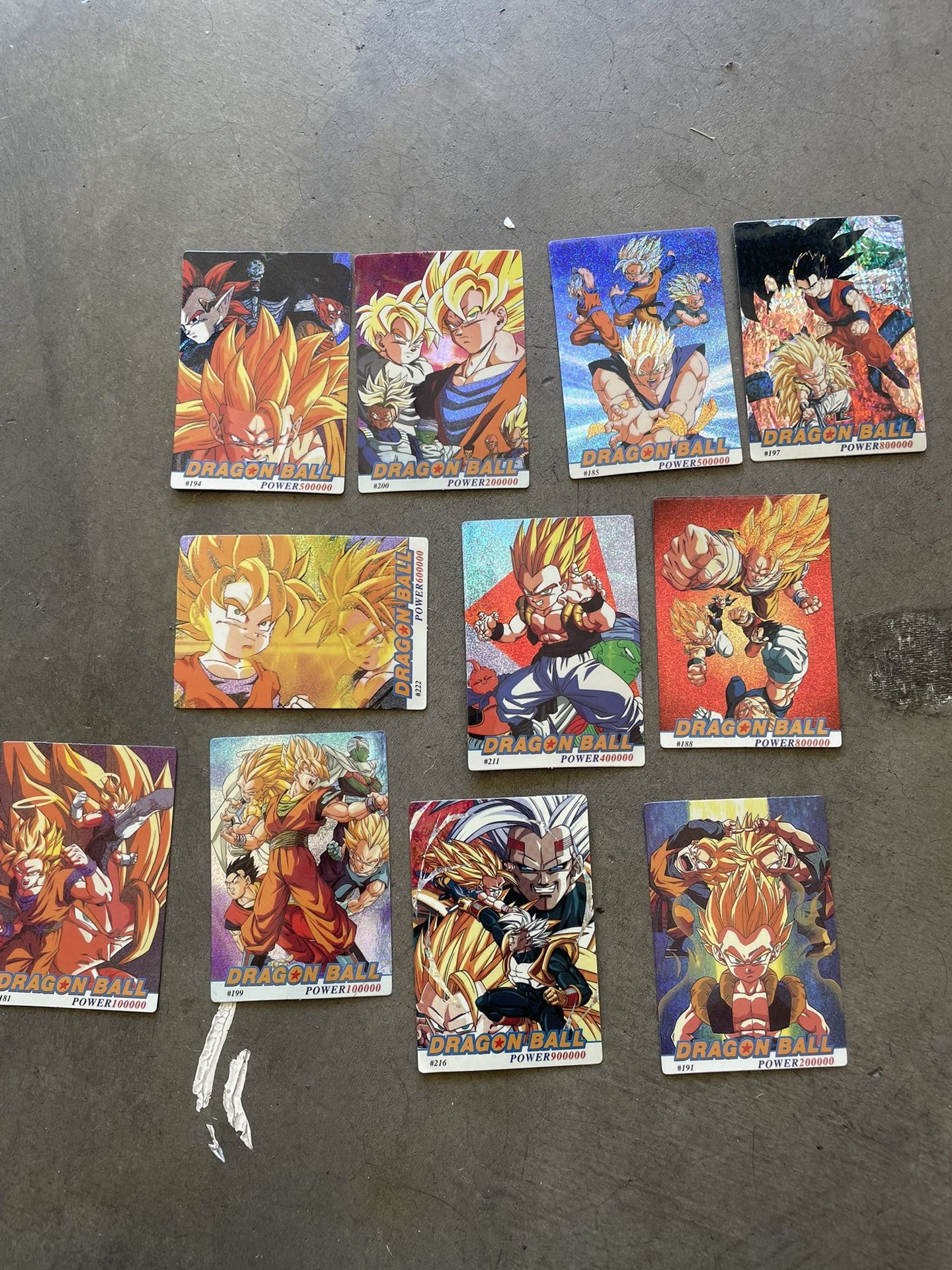 DRAGON BALL Art Collection Cards From The 90’s
