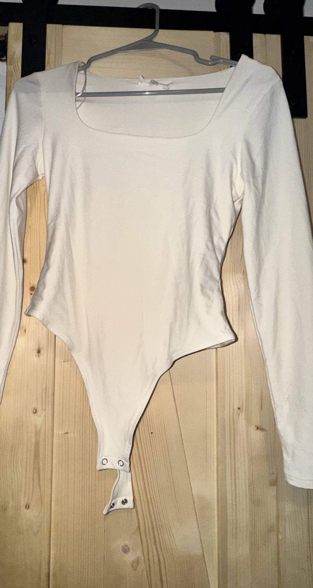 Thong Body suite In Off White (bone Color)