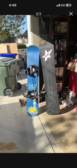 Three Snowboards