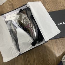 Chanel Olive G37488 38 Trainers Multi 7 US Woman’s NIB 