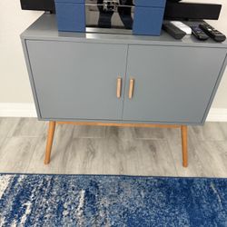 Tv Stand Cabinet Grey Gray 