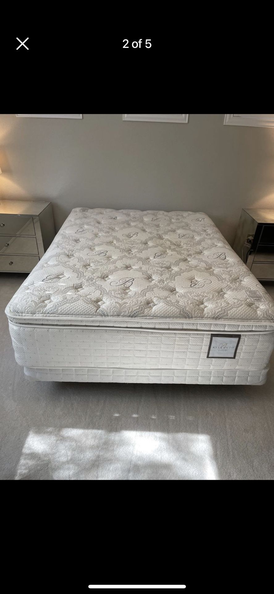 Bellagio at Home by Serta Queen Mattress Box spring Bed frame