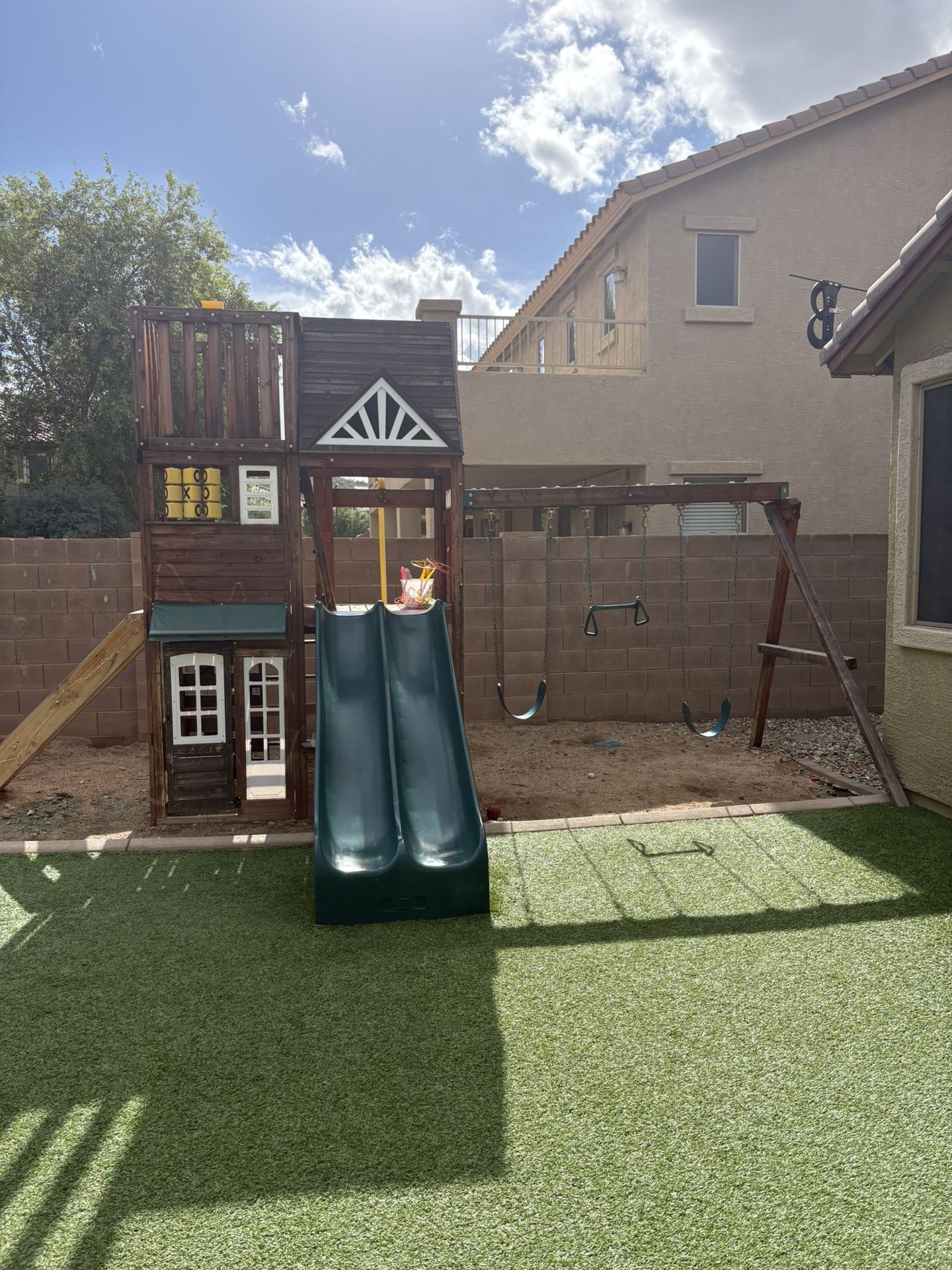 Three Story Play And Swing Set