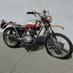 Vintage Honda SL100 motorcycle