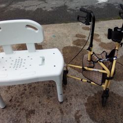 Walker Plaid  +Shower Chair 25.00