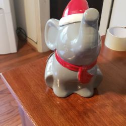 Christmas Elephant Coin Bank