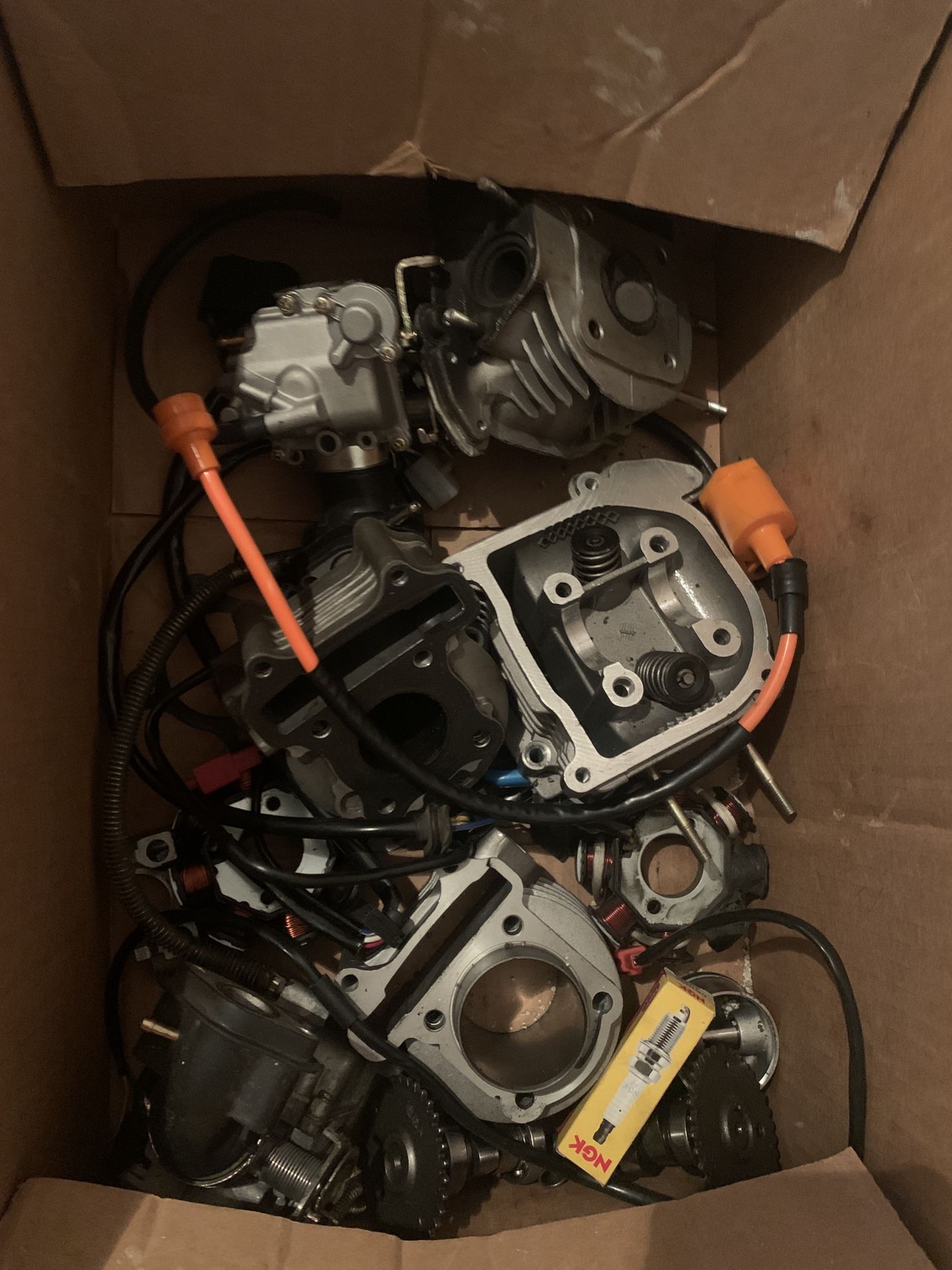 Entire box of BRAND NEW 50cc moped parts!!!