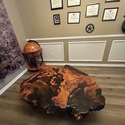 Redwood Burl Coffee Table
