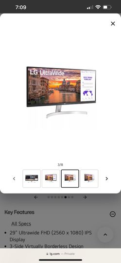 LG 29" UltraWide monitor no usbc connectivity