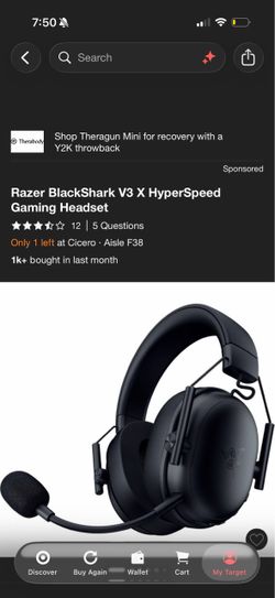 Razer Headset V3 X Hyperspeed gaming headset