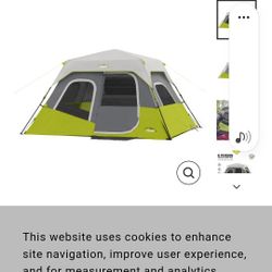 core 6 person tent 