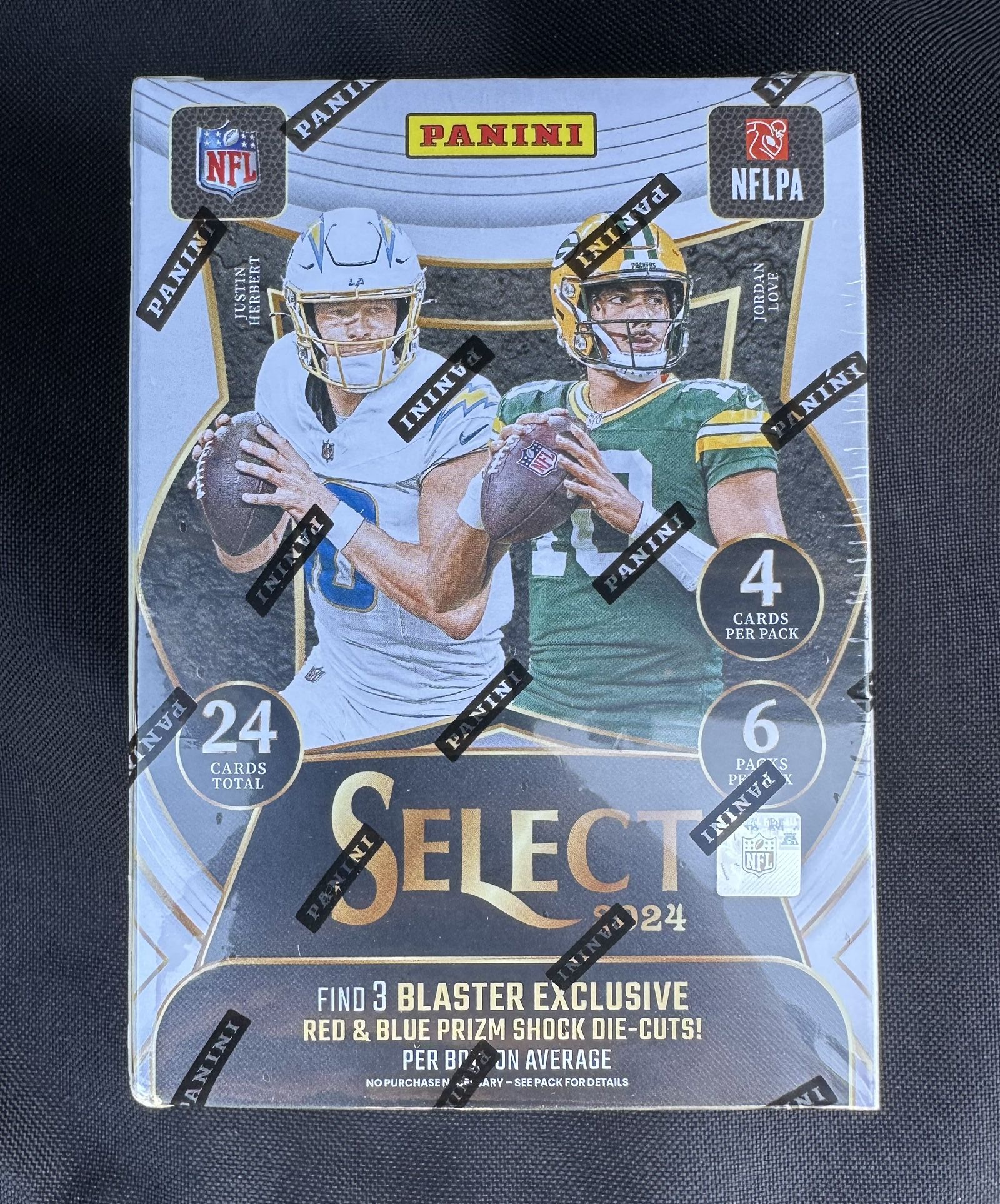 2024 PANINI SELECT FOOTBALL BLASTER BOX NFL CARDS optic red blue prizm shock