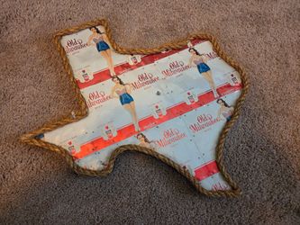 Handmade Texas BEER CAN ART/ 16 INCH