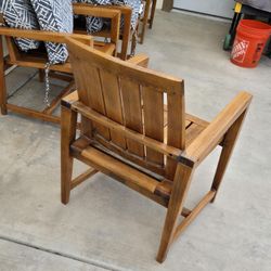 4 TEAK CHAIRS 