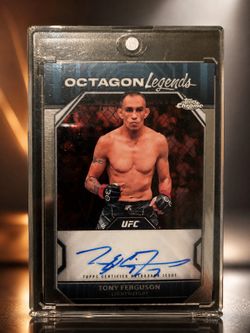 🥊 🔥 HIGH-END: TONY FERGUSON 2024 TOPPS CHROME OCTAGON LEGENDS ON-CARD AUTO 🔥