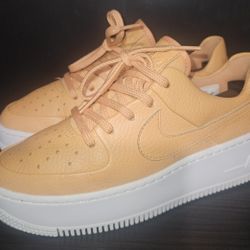 Women's Nike Air Force Ones  Sage Low (Copper Moon)