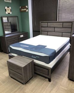 Akerson Bedroom Set Bed NIGHTSTAND 