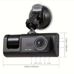 Dash Cam W/ IR Night Vision Loop Recording & 2" IPS Screen 1080P 