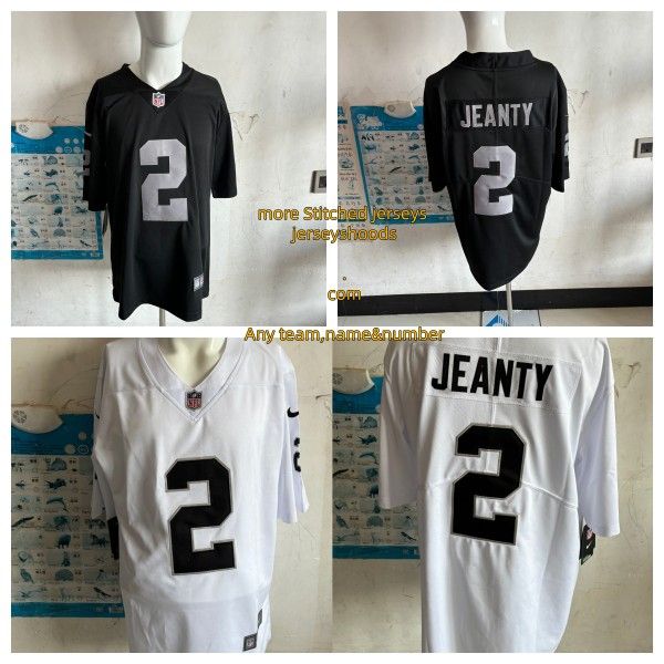  Las Vegas Raiders Ashton Jeanty football jerseys