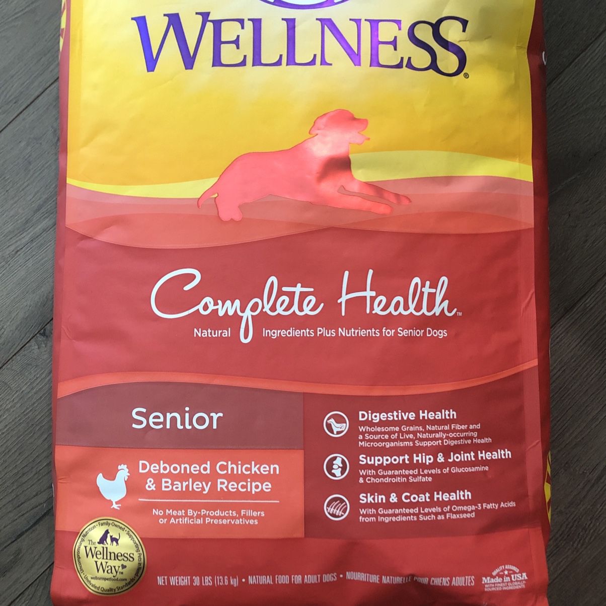 Wellness Senior Dog Food 30lbs