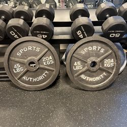 45 Pound 2” Olympic Weight Plates Pair