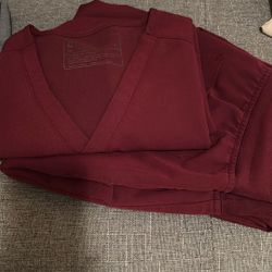 Burgandy Figs Scrub Set 