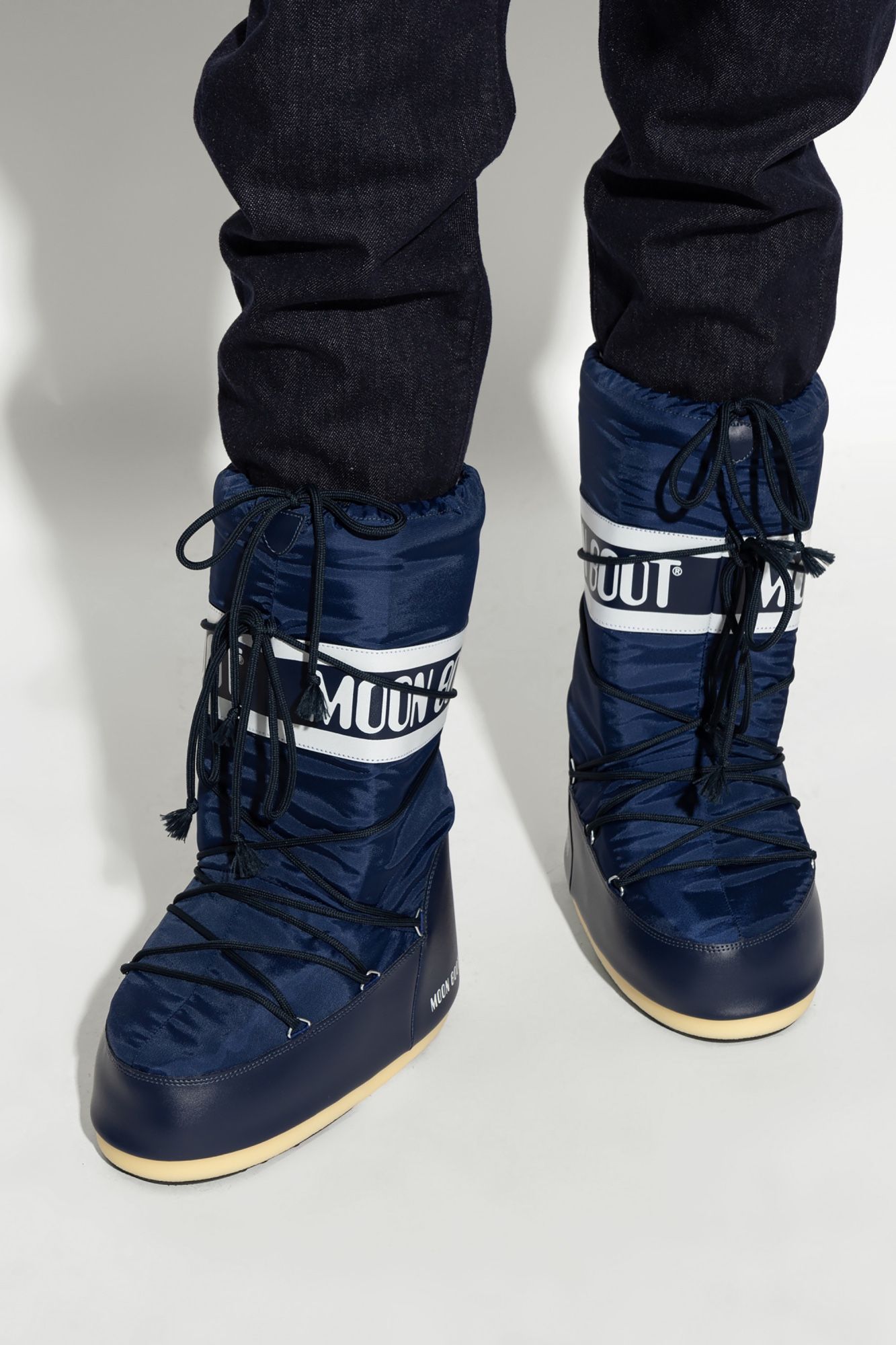 Navy Blue Moon Boots