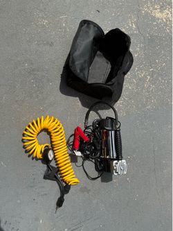 Car battery powered air compressor