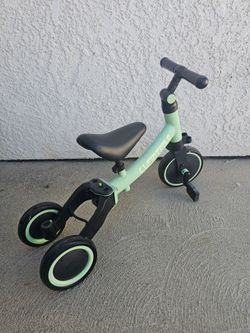 Kids Balance Tricycle Bike Mint Green