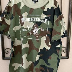 Like New True Religion Camo Shirt Size Xl