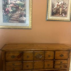 Antique 8- Drawer Dresser 