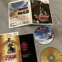 Legend of Zelda Skyward Sword Nintendo Wii  Complete 25th w/ Music CD 