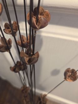 Vase wood decoration
