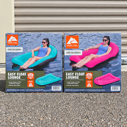Ozark Trail Easy Float Lounge 2-Pack β Teal + Pink