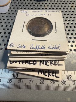 Pile of buffalo nickels