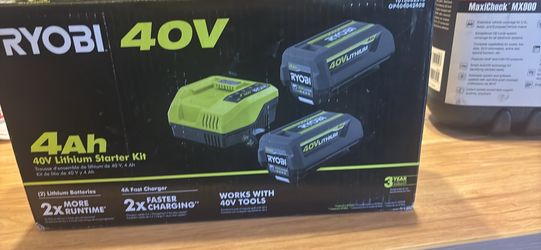 Ryobi 4ah 40 v Lithium Starter Kit
