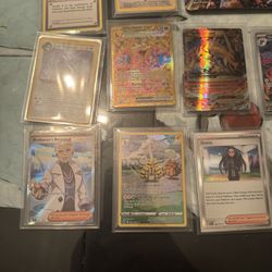 Lot of lightly played pokémon cards 