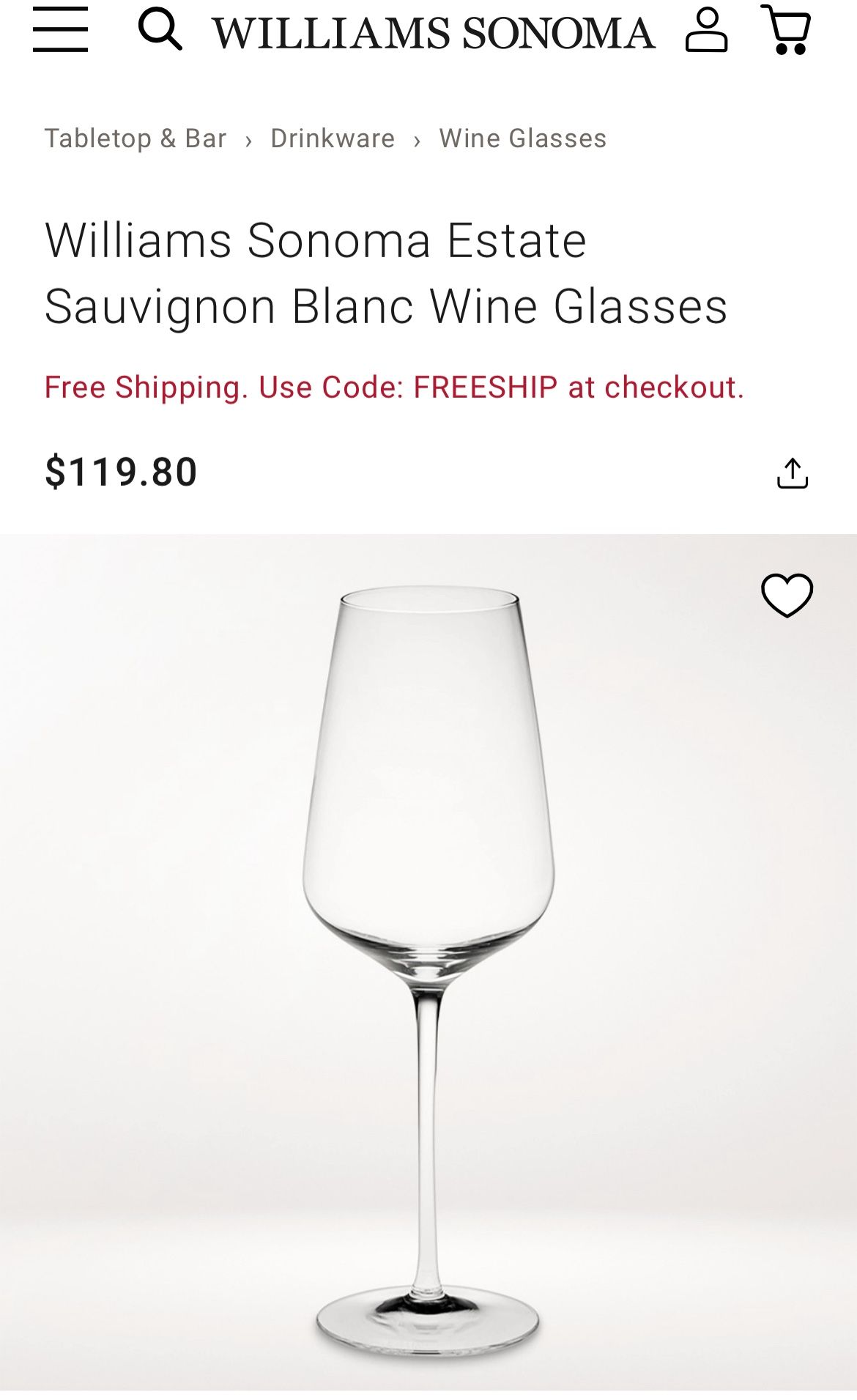 Williams Sonoma Wine Sets 