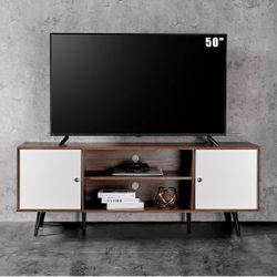 TV Stand Mid Century Wood Modern
