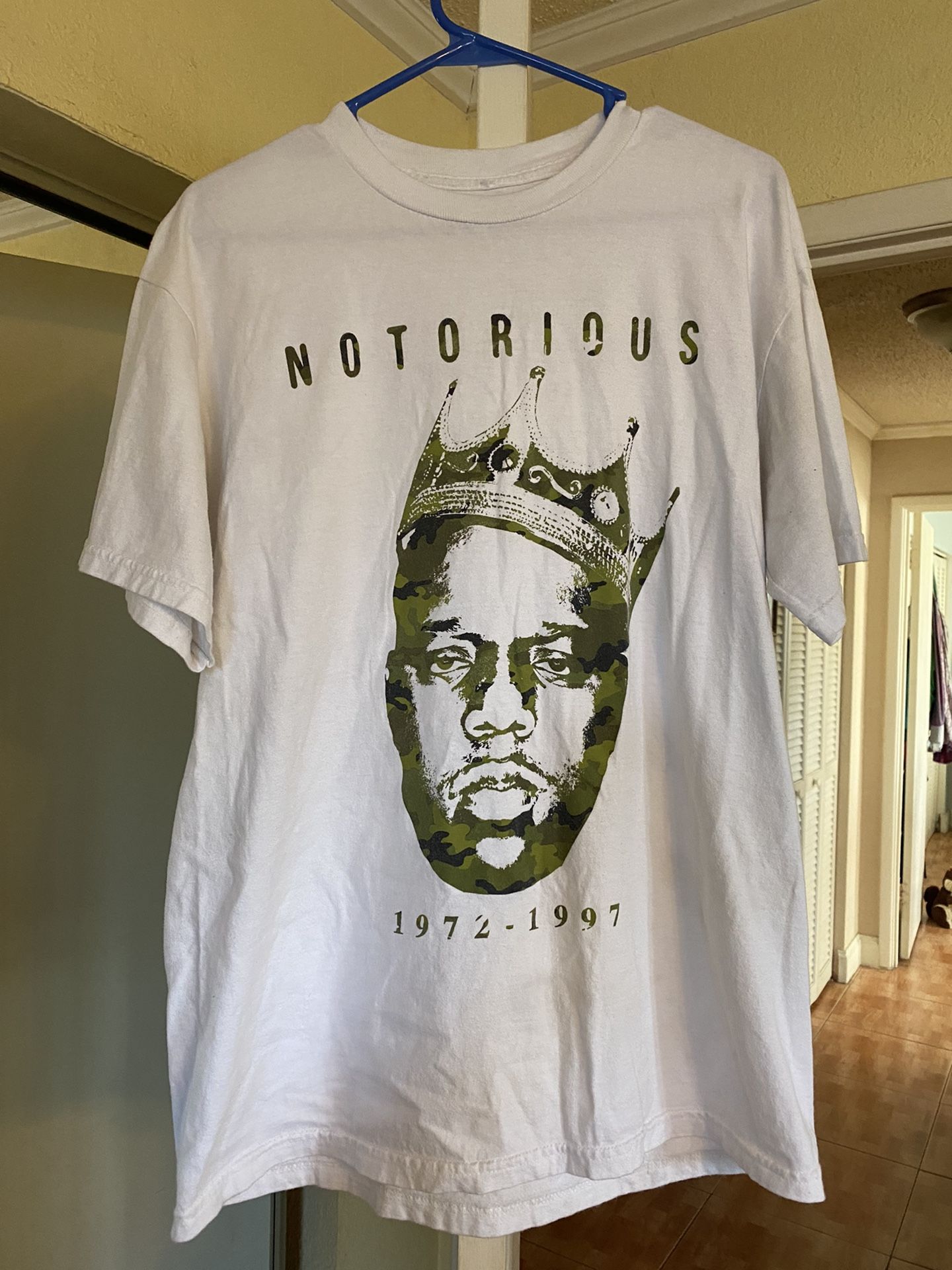 Notorious BIG T shirt Biggie Rare Medium Camo