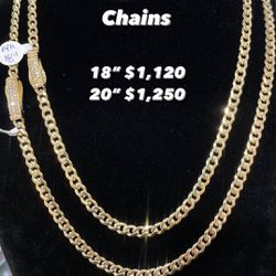 14K 5MM Monaco Chains 